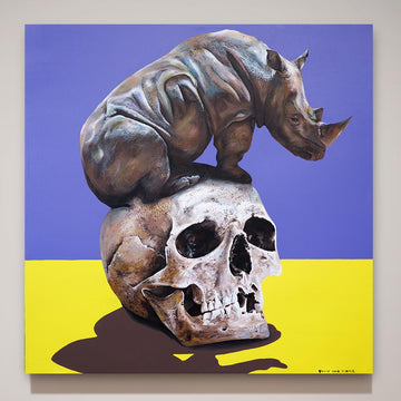 Rhino Skull (Original Painting)