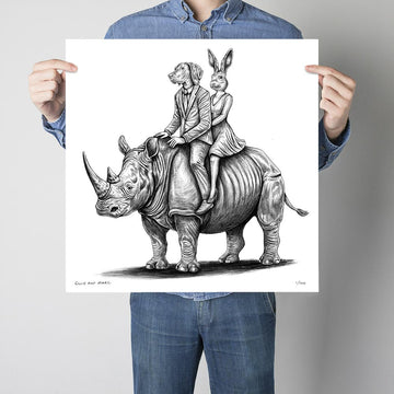 A Study for the Rhino Lovers (Print)