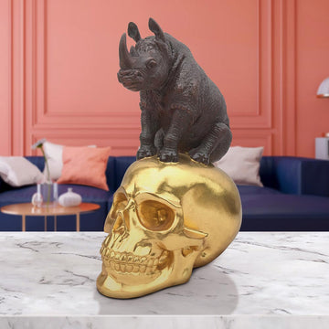 Mankind for Rhinos (Bronze Sculpture)