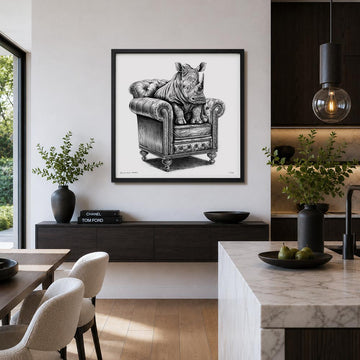 A Study for a Rhino on a Chair (Print)