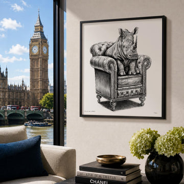 A Study for a Rhino on a Chair (Print)