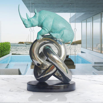 Eternity Rhino (Bronze Sculpture)