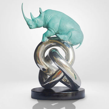 Eternity Rhino (Bronze Sculpture)