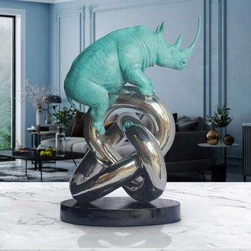 Eternity Rhino (Bronze Sculpture)
