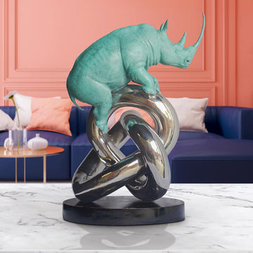Eternity Rhino (Bronze Sculpture)