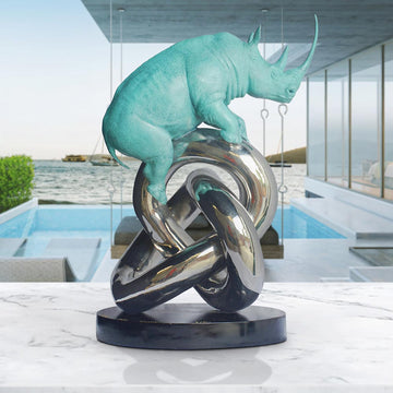 Eternity Rhino (Bronze Sculpture)