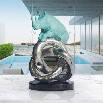 Eternity Rhino (Bronze Sculpture)