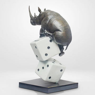 Luck of the Rhino (Bronze Sculpture)