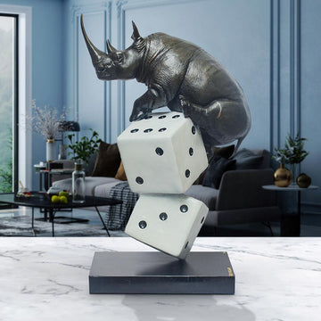 Luck of the Rhino (Bronze Sculpture)