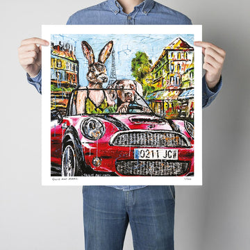 Baby You Can Ride My Car, Baby It Will Take You Far, but Just Don't Scratch It!! (Print)