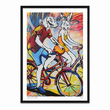 Bike Lovers on the Road (Print)