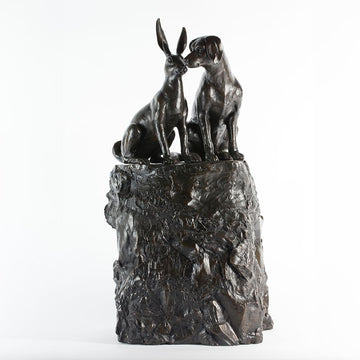 They Loved Being on Top of the World Seeing Things No One Else Could (Bronze Sculpture)