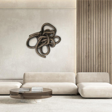 Knowing the Ropes of Love (Sculpture Wall Art)