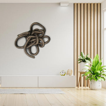Knowing the Ropes of Love (Sculpture Wall Art)