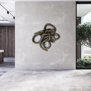 Knowing the Ropes of Love (Sculpture Wall Art)