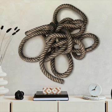 Knowing the Ropes of Love (Sculpture Wall Art)