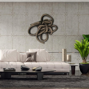 Knowing the Ropes of Love (Sculpture Wall Art)