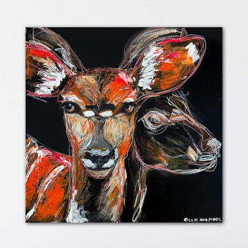 Safiya, the Disappearing Nyala Deer (Original Painting)