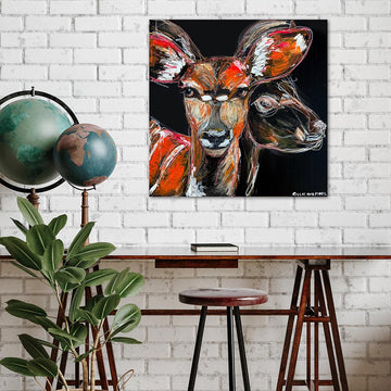 Safiya, the Disappearing Nyala Deer (Original Painting)