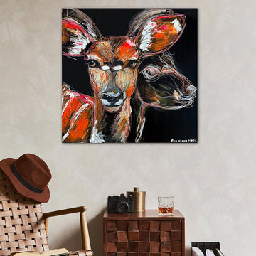 Safiya, the Disappearing Nyala Deer (Original Painting)