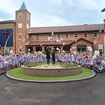 School Children Standing (Bronze Sculpture)
