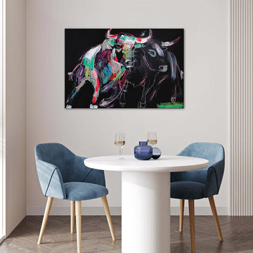 Seraphim, the Spirited Bull (Original Painting)