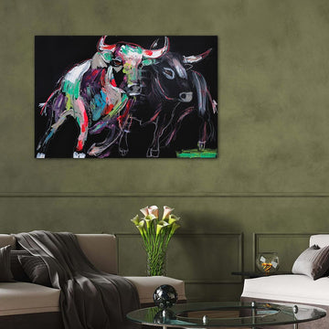 Seraphim, the Spirited Bull (Original Painting)