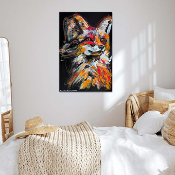 Shadow, the Vanishing Sierra Nevada Red Fox (Original Painting)