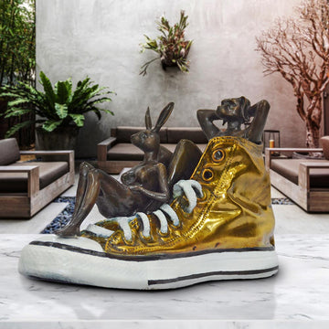 A Little Golden Step at a Time (Bronze Sculpture)