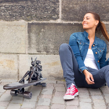 A Little Eco Ride (Bronze Sculpture)