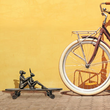 A Little Eco Ride (Bronze Sculpture)