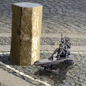 A Little Eco Ride (Bronze Sculpture)