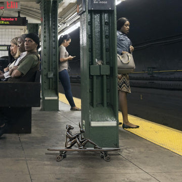 A Little Eco Ride (Bronze Sculpture)