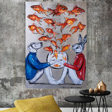 They Were Small Fish in a Large Ocean (Original Painting)