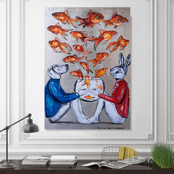 They Were Small Fish in a Large Ocean (Original Painting)
