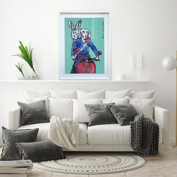 He Was in Love with Her Smile (Original Painting)