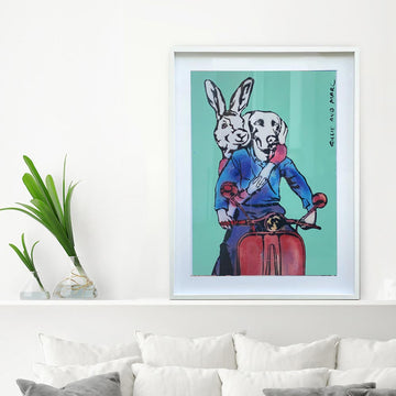 He Was in Love with Her Smile (Original Painting)