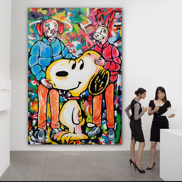Snoopy was everyone's best friend (Original Painting)