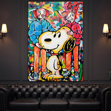 Snoopy was everyone's best friend (Original Painting)