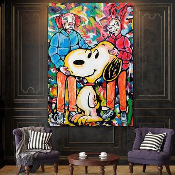 Snoopy was everyone's best friend (Original Painting)