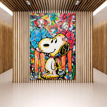 Snoopy was everyone's best friend (Original Painting)