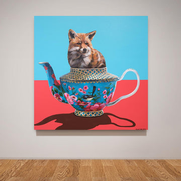 Snug in a teapot (Original Painting)