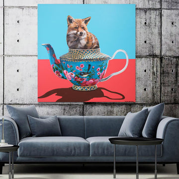 Snug in a teapot (Original Painting)