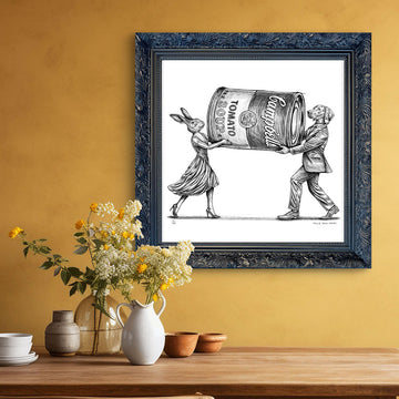 A Study for The Campbell Soup Lovers (Giclee Canvas Print)