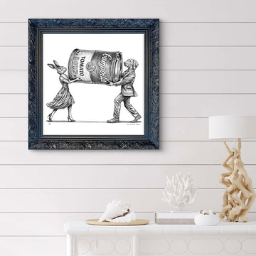 A Study for The Campbell Soup Lovers (Giclee Canvas Print)