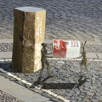 A Little Clean Up (Bronze Sculpture)