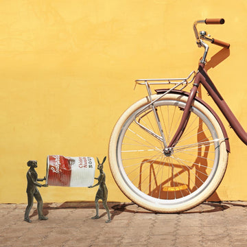 A Little Clean Up (Bronze Sculpture)