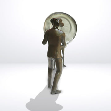 A Little Clean Up (Bronze Sculpture)