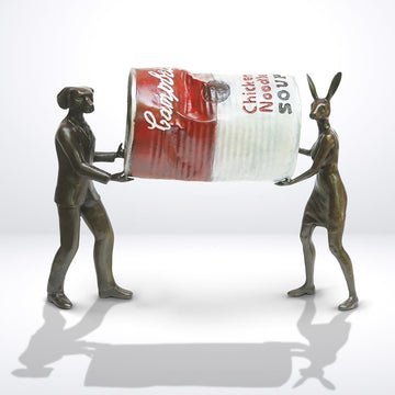 A Little Clean Up (Bronze Sculpture)