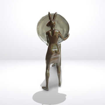 A Little Clean Up (Bronze Sculpture)